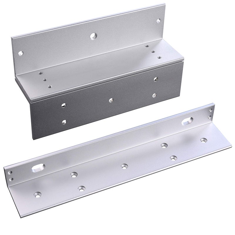 UHPPOTE Z and L Bracket for Inward Door 600-lbs Series Holding Force Electric Magnetic Lock - Image 1